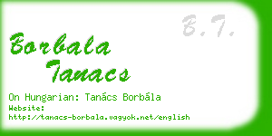 borbala tanacs business card