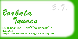 borbala tanacs business card